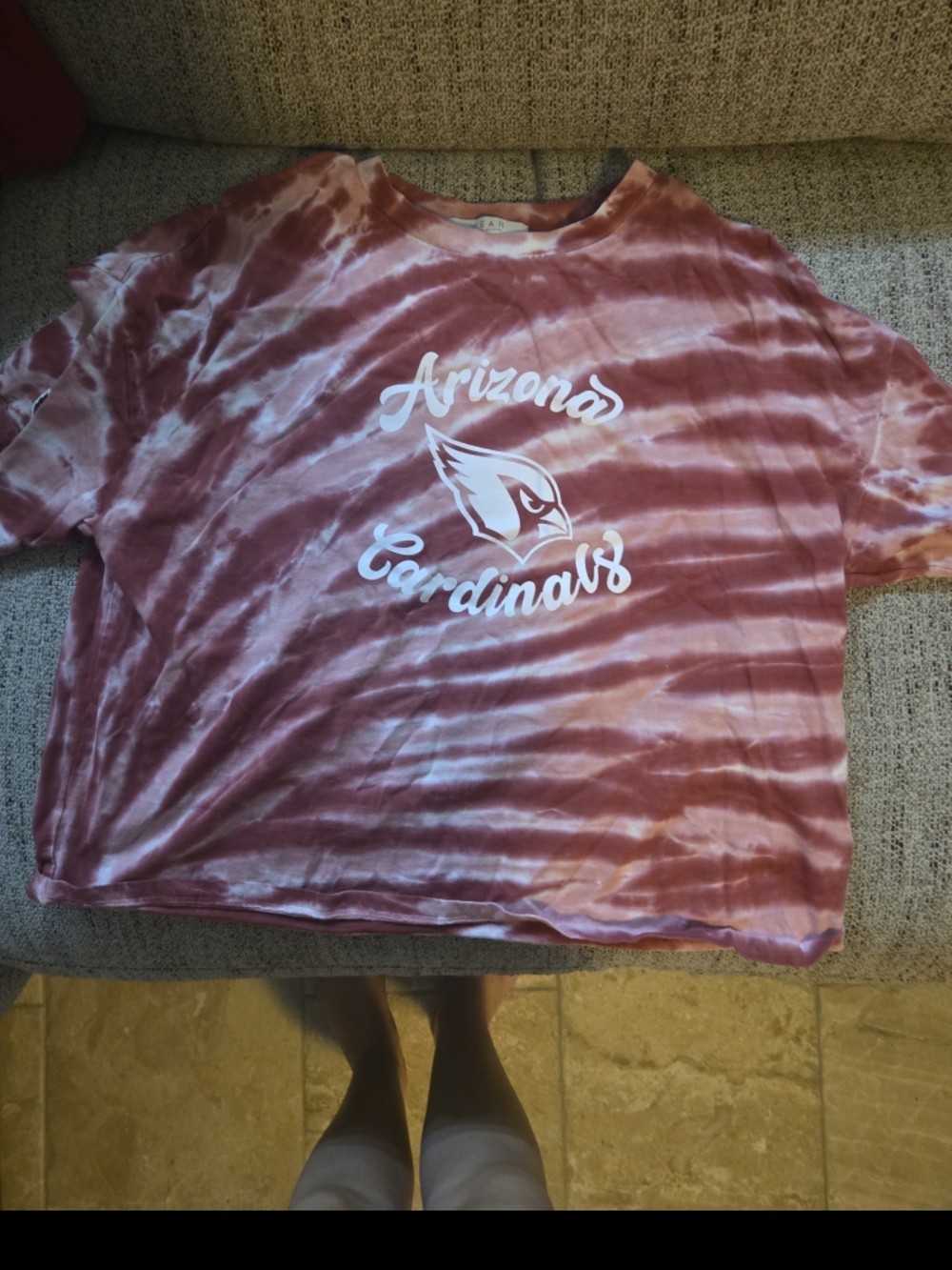 Az Cardinald Tie-Dye T-Shirt - Mauve/White